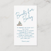 Books For Baby Nautical Waves Blue Boy Shower エンクロージャーカード (正面)