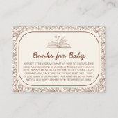 Books For Baby New Chapter Floral Brown エンクロージャーカード (正面)
