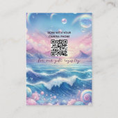 Books for Baby Pastel Seashell Baby Shower エンクロージャーカード (裏面)