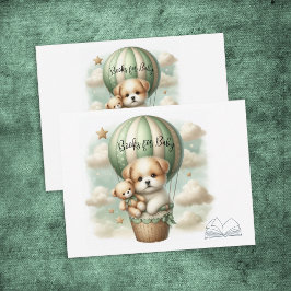 Books For Baby Puppy Adventure Hot Air Balloon エンクロージャーカード