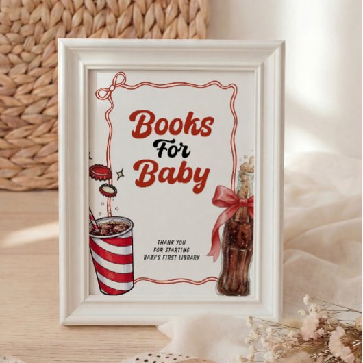 Books for Baby She's Ready to Pop Sign フォトプリント