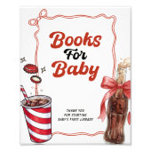 Books for Baby She's Ready to Pop Sign フォトプリント (正面)