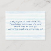 Books for Baby Shower Enclosure Card エンクロージャーカード (裏面)