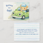 Books for Baby Shower Enclosure Card エンクロージャーカード (正面/裏面)