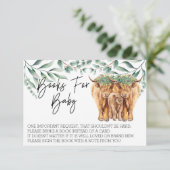 Books for Baby Shower Highland Cow Mothers 招待状 (スタンド正面)