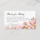 Books for Baby Tea Party Baby Shower  エンクロージャーカード (正面)