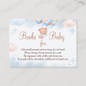 Books for Baby Teddy Bear Blue and Blush エンクロージャーカード (正面)
