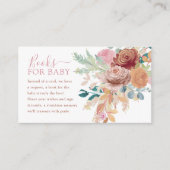 Books for Baby Terracotta & Blush Floral エンクロージャーカード (正面)