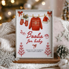 Books for Baby Winter Santa Sign フォトプリント