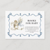 Books for Baby Woodland Squirrel Blue Bow   エンクロージャーカード (正面)