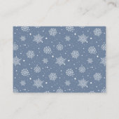 Books for Its Cold Outside Winter Baby Shower エンクロージャーカード (裏面)