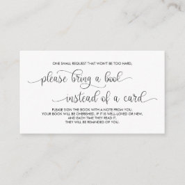 Books for the ベビーモダン Hand Lettered Black エンクロージャーカード