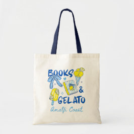 Books & Gelato Amalfi Coast Retro Italy Lover トートバッグ