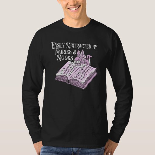 Books Literature  Bibliophile Librarian Bookworm B Tシャツ (正面)