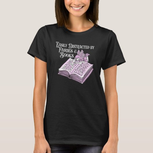 Books Literature  Bibliophile Librarian Bookworm B Tシャツ (正面)