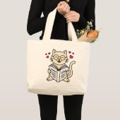 BOOKS LOVER ラージトートバッグ (正面(商品))