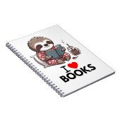 Books Lover Geschenke I love Books für Lesefans ノートブック (右側)