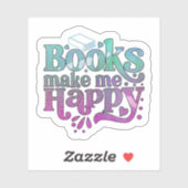 Books Make Me Happy シール (シート)