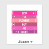 Books Not Flowers シール (シート)