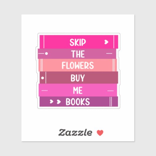 Books Not Flowers シール (シート)