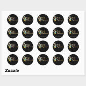 Books on the Nightstand Stickers ラウンドシール (シート)