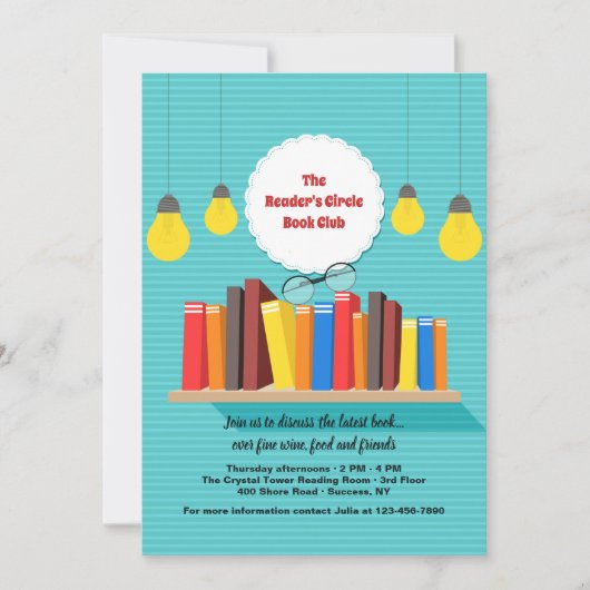 Books on the Shelf招待状 招待状 (正面)