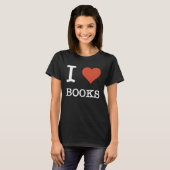 books reading library bookworm book 1 tシャツ (正面フル)