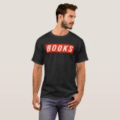 books reading library bookworm book tシャツ (正面フル)