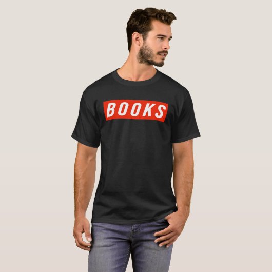 books reading library bookworm book tシャツ (正面フル)