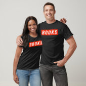 books reading library bookworm book tシャツ (ユニセックス)
