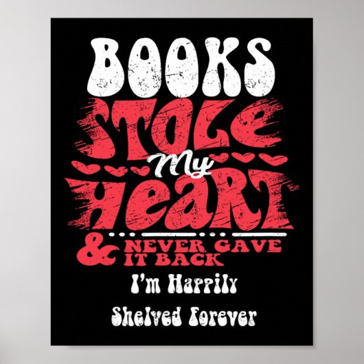 Books Stole My Heart ~ Funny Valentines Day ポスター (正面)