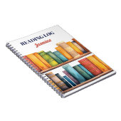 Books Student Teacher Reading Monogrammed ノートブック (右側)