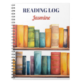 Books Student Teacher Reading Monogrammed ノートブック