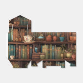 Books, Teapots and Plants on Shelves  フェイバーボックス (折り畳みなし)