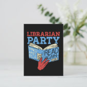 Books - The Librarian Party Book Lover Gift ポストカード (スタンド正面)