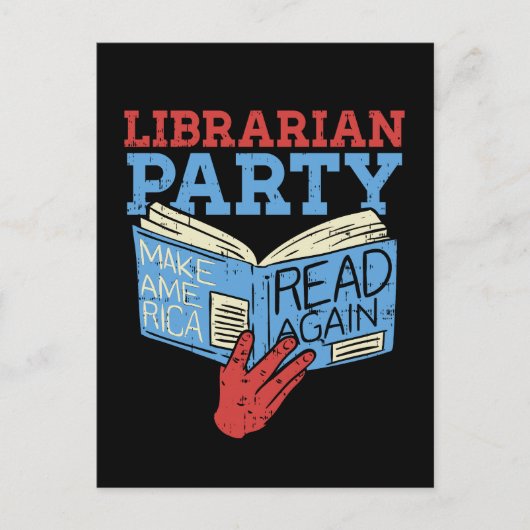 Books - The Librarian Party Book Lover Gift ポストカード (正面)