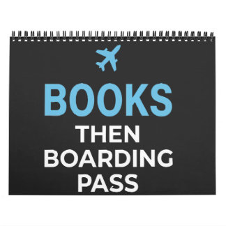 Books Then Boarding Pass スウェットシャツ - 読書好き カレンダー