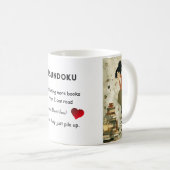 Books "Tsundoku" Mug コーヒーマグカップ (正面右)