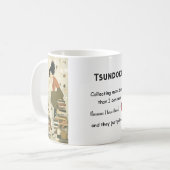 Books "Tsundoku" Mug コーヒーマグカップ (正面左)