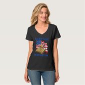 Books Us Flag Bookworm Librarian Writer Novel Boo Tシャツ (正面フル)