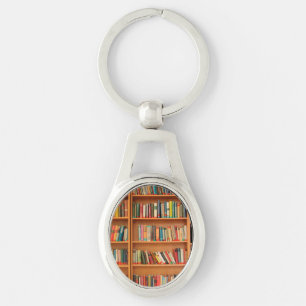 Bookshelf Books Library Bookworm読's キーホルダー