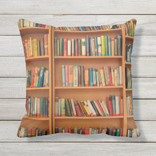 Bookshelf Books Library Bookworm読's クッション