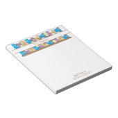 Bookshelf School Librarianメモパーソナライズされた帳 ノートパッド (アングル)