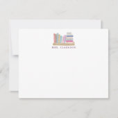 Bookshelf Teacher Note Card Gift for Teacher  招待状 (正面)