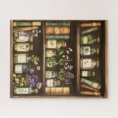 Bookshelves and Herbals ジグソーパズル (横)