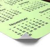 Bookshelves Design 2026 Calendar Poster ポスター (角)