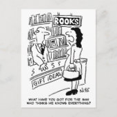 Bookshop Customer asks Shopkeeper a Question シーズンポストカード (正面)