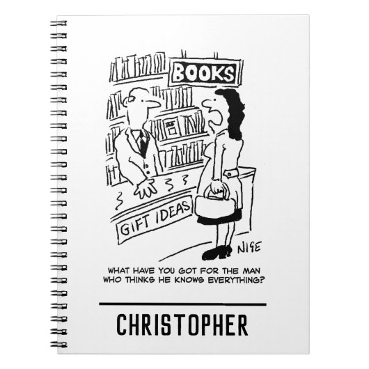 Bookshop Customer Shopkeeper頼質問 ノートブック (正面)