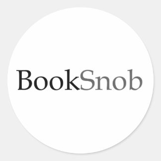 BookSnobのステッカー（ライト） ラウンドシール