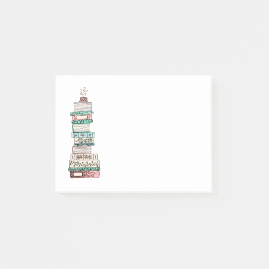 Bookstackのピンクおよび青い付箋 ポストイット (正面)